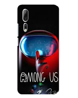 Чохол для ZTE Axon 10 Pro з картинкою «Червоний імпостер — макро»