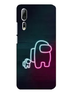 Чехол для ZTE Axon 10 Pro с картинкой «Among Us неон-арт»