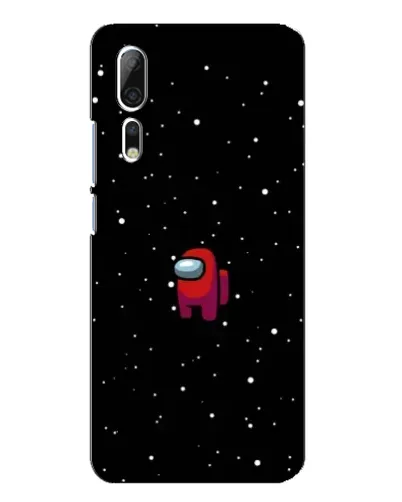 Чехол для ZTE Axon 10 Pro с картинкой «Красный Among Us»