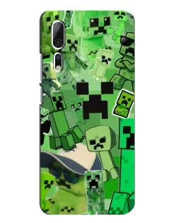 Чохол для ZTE Axon 10 Pro з картинкою «Кріпери Minecraft»