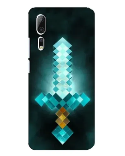 Чехол для ZTE Axon 10 Pro с картинкой «Алмазный меч неон» Чехол для ZTE Axon 10 Pro с картинкой «Алмазный меч неон»