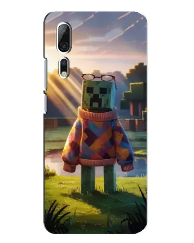 Чехол для ZTE Axon 10 Pro с картинкой «Крипер в свитере» Чехол для ZTE Axon 10 Pro с картинкой «Крипер в свитере»