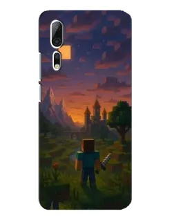 Чехол для ZTE Axon 10 Pro с картинкой «Стив у башни»