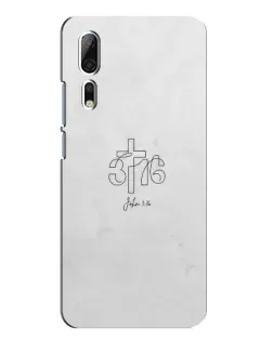 Чехол для ZTE Axon 10 Pro с картинкой «Иоанна 3:16 Крест» Чехол для ZTE Axon 10 Pro с картинкой «Иоанна 3:16 Крест»