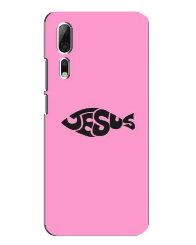 Чехол для ZTE Axon 10 Pro с картинкой «Розовый символ Jesus» Чехол для ZTE Axon 10 Pro с картинкой «Розовый символ Jesus»