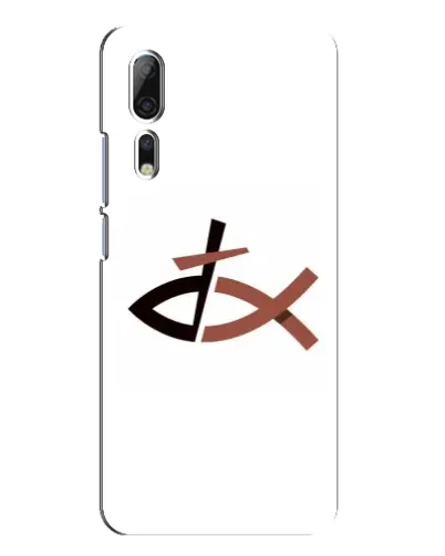 Чехол для ZTE Axon 10 Pro с картинкой «Рыба и крест» Чехол для ZTE Axon 10 Pro с картинкой «Рыба и крест»