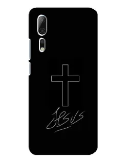 Чехол для ZTE Axon 10 Pro с картинкой «Графический крест Jesus» Чехол для ZTE Axon 10 Pro с картинкой «Графический крест Jesus»