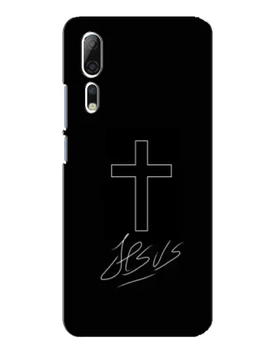 Чехол для ZTE Axon 10 Pro с картинкой «Графический крест Jesus» Чехол для ZTE Axon 10 Pro с картинкой «Графический крест Jesus»