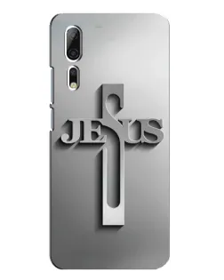 Чехол для ZTE Axon 10 Pro с картинкой «Металлический крест Jesus» Чехол для ZTE Axon 10 Pro с картинкой «Металлический крест Jesus»
