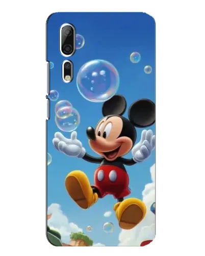 Чехол для ZTE Axon 10 Pro с картинкой «Mickey и мыльные пузыри»