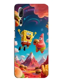 Чехол для ZTE Axon 10 Pro с картинкой «Космический фастфуд»