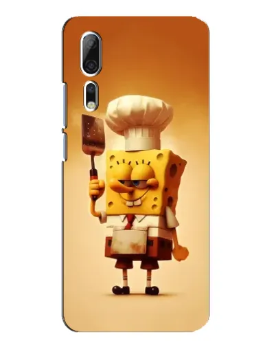 Чехол для ZTE Axon 10 Pro с картинкой «Губка Боб повар»