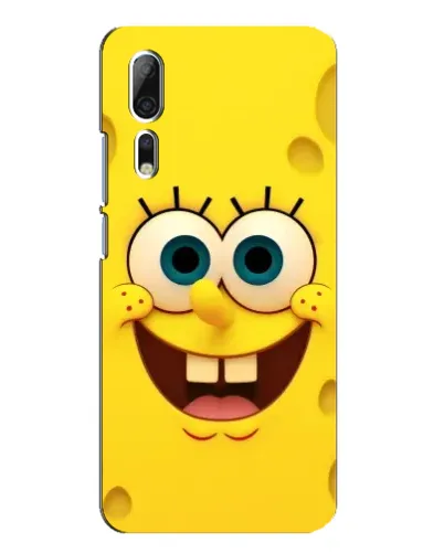 Чехол для ZTE Axon 10 Pro с картинкой «Губка Боб улыбка»