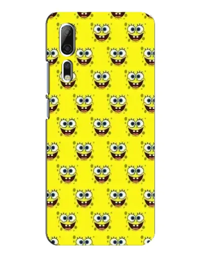 Чехол для ZTE Axon 10 Pro с картинкой «Паттерн Губка Боб»