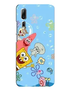 Чехол для ZTE Axon 10 Pro с картинкой «Веселые пузырьки»