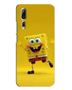 Чехол для ZTE Axon 10 Pro с картинкой «Позитивный Губка Боб»