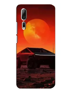 Чехол для ZTE Axon 10 Pro с картинкой «Cybertruck на Марсе»