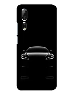 Чехол для ZTE Axon 10 Pro с картинкой «Силуэт Tesla Night»