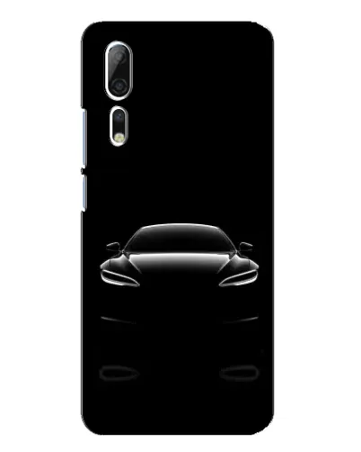 Чехол для ZTE Axon 10 Pro с картинкой «Силуэт Tesla Night»