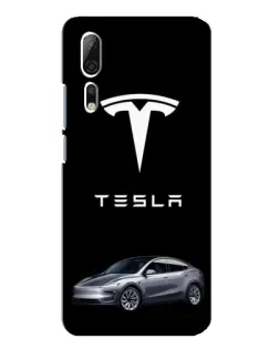 Чехол для ZTE Axon 10 Pro с картинкой «Tesla Model Y»