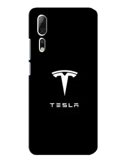 Чехол для ZTE Axon 10 Pro с картинкой «Tesla White Logo»