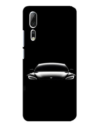 Чехол для ZTE Axon 10 Pro с картинкой «Фары Tesla Night»