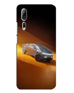 Чехол для ZTE Axon 10 Pro с картинкой «Cybertruck в пустыне»