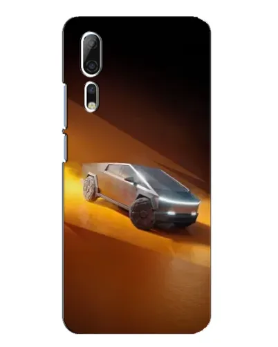 Чехол для ZTE Axon 10 Pro с картинкой «Cybertruck в пустыне»