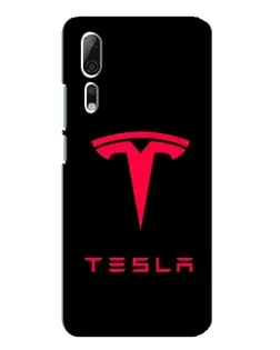 Чехол для ZTE Axon 10 Pro с картинкой «Tesla Red Logo»