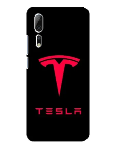 Чехол для ZTE Axon 10 Pro с картинкой «Tesla Red Logo»