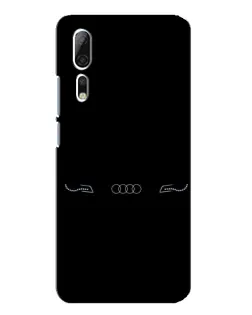 Чехол для ZTE Axon 10 Pro с картинкой «Audi — световой подпись»