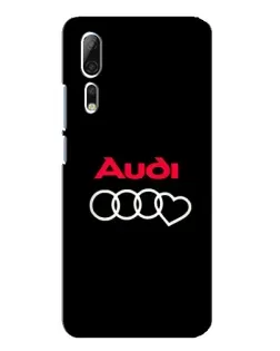 Чехол для ZTE Axon 10 Pro с картинкой «Логотип Audi Heart»