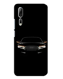Чехол для ZTE Axon 10 Pro с картинкой «Audi — ночной контур»