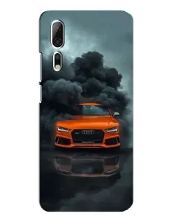 Чехол для ZTE Axon 10 Pro с картинкой «Audi в облаках дыма»