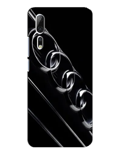 Чехол для ZTE Axon 10 Pro с картинкой «Audi — абстрактные кольца»