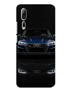 Чехол для ZTE Axon 10 Pro с картинкой «Audi — ночное отражение»