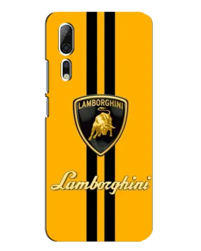 Чехол для ZTE Axon 10 Pro с картинкой «Lamborghini Stripe желтый»