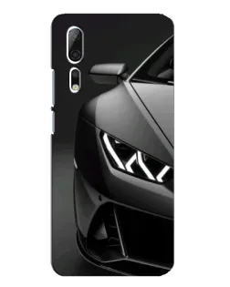 Чехол для ZTE Axon 10 Pro с картинкой «Lamborghini фары детализация»