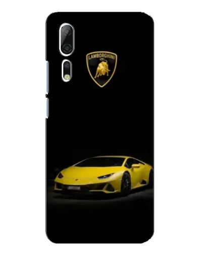 Чехол для ZTE Axon 10 Pro с картинкой «Lamborghini желтый акцент»