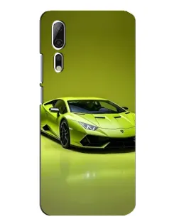Чехол для ZTE Axon 10 Pro с картинкой «Салатовый Lamborghini Huracan»