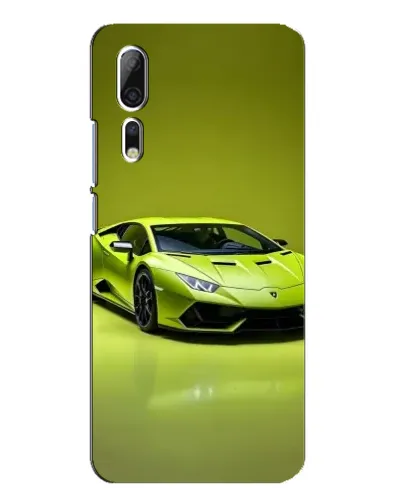 Чехол для ZTE Axon 10 Pro с картинкой «Салатовый Lamborghini Huracan»