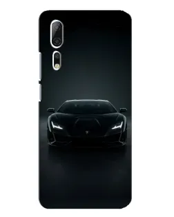 Чехол для ZTE Axon 10 Pro с картинкой «Черный Lamborghini Aventador»