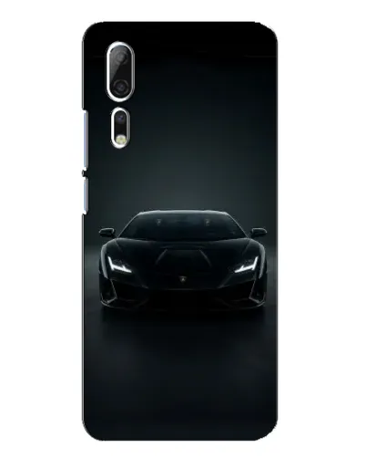 Чехол для ZTE Axon 10 Pro с картинкой «Черный Lamborghini Aventador»