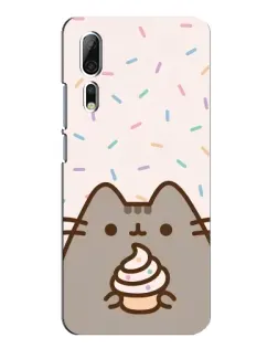 Чехол для ZTE Axon 10 Pro с картинкой «Пушин с кексом»