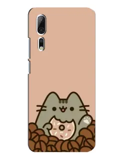 Чехол для ZTE Axon 10 Pro с картинкой «Кофейный Пушин»