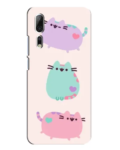 Чехол для ZTE Axon 10 Pro с картинкой «Pusheen трио» Чехол для ZTE Axon 10 Pro с картинкой «Pusheen трио»