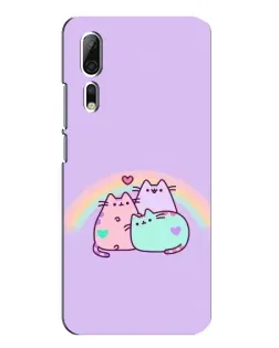 Чехол для ZTE Axon 10 Pro с картинкой «Радужные Пушины»