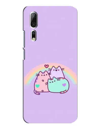 Чехол для ZTE Axon 10 Pro с картинкой «Радужные Пушины» Чехол для ZTE Axon 10 Pro с картинкой «Радужные Пушины»