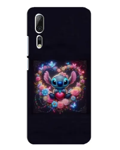Чехол для ZTE Axon 10 Pro с картинкой «Stitch в цветах» Чехол для ZTE Axon 10 Pro с картинкой «Stitch в цветах»
