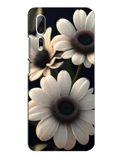 Чохол для ZTE Axon 10 Pro з картинкою «Білі маргаритки макро»